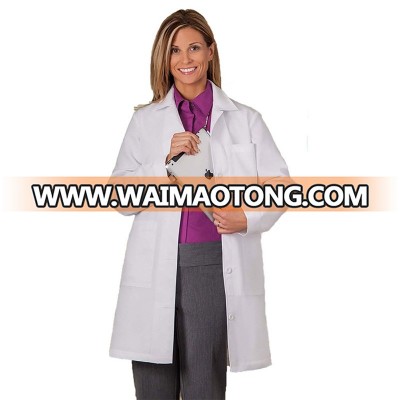 Factory price lab coat with custom logo embroidery doctor uniform