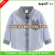 Kids wear Baby boys spring&autumn cotton long sleeve dress up baby shirt with contrast color chest pocket shirt